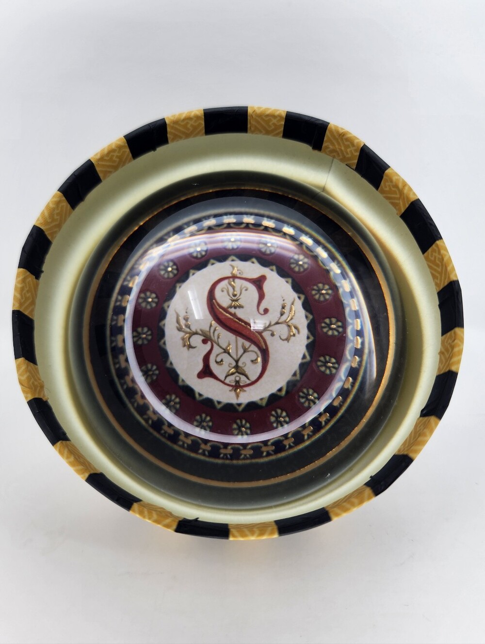 Punch Studio Letter "S" Decorative Round Crystal Paperweight - Picture 4 of 8